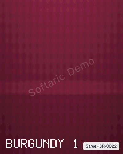 Chiffon Printed Saree - Burgundy