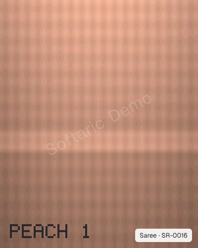 Rajshahi Silk Saree - Peach